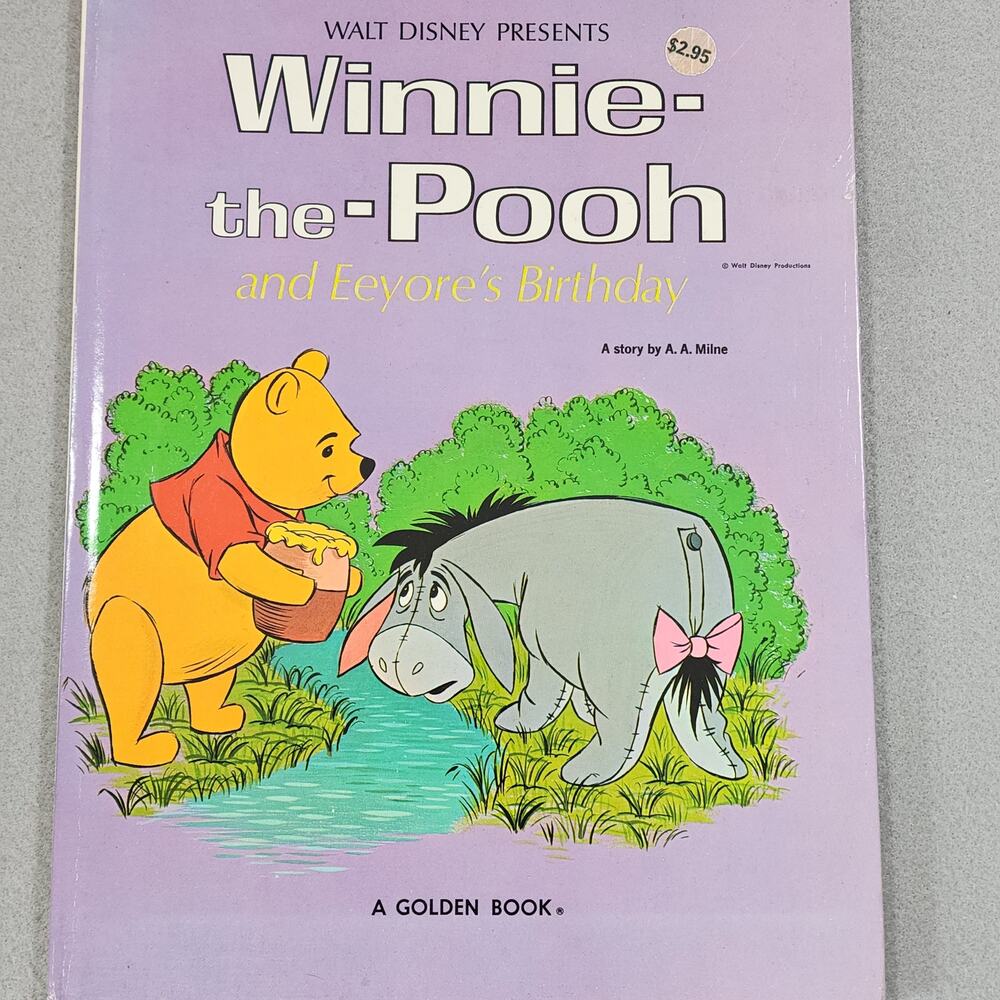 Winnie-the-Pooh & Eeyore's Birthday by AA Milne Golden Walt Disney Presents 1996